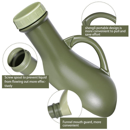 Urinal Bottle Portable Urinal Bottles Pee Bottles Emergency Urinal Toilet Male Urinals Incontinence Bottle for Men Women 1000ML