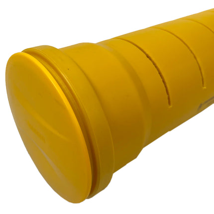 Powermat drainage drain soakaway for HAT KG pipes, DN 110, vertical outlet made of polypropylene (PP), yellow, round, 1000 mm long, 150 mm wide, 1000 mm high, walkable and drivable