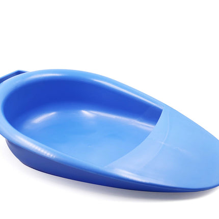 PEPE Mobility - Bedpan for adults, plastic, chamber pot bed, urinal bottles for men and women, elderly people, blue