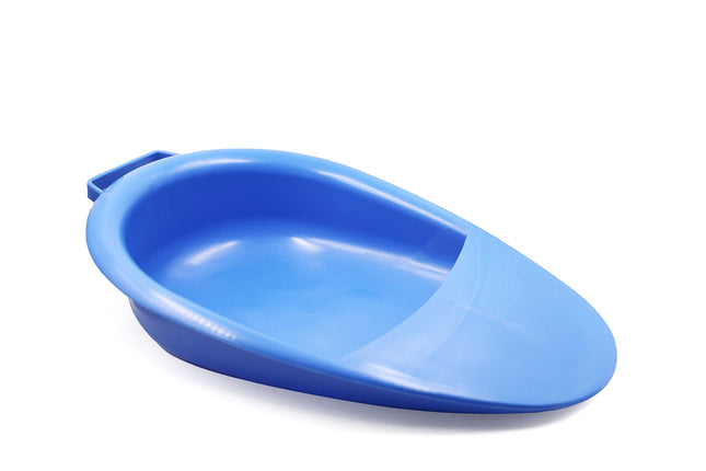 PEPE Mobility - Bedpan for adults, plastic, chamber pot bed, urinal bottles for men and women, elderly people, blue