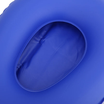 Inflatable Bedpan, Blue Washable Nursing Toilet Bathroom Bedpan for Elderly Bedridden Women in Home Hospital