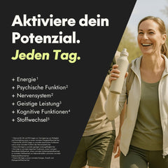 serotalin ORIGINAL HAPPY ENERGY Capsules | +Griffonia +Vitamin D3 high dose +B12 +B6 +Phenylalanine +Zinc +Chromium +Caffeine | 100% vegan &amp; made in Germany | 2 months