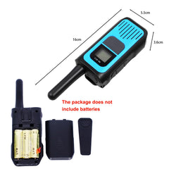 POFET 2 Pack Walkie Talkie Rechargeable with Li-ion Battery, Walkie Talkie Children Adults, Long Range Radio, VOX and Type C Charging Cable for Biking Camping Hiking