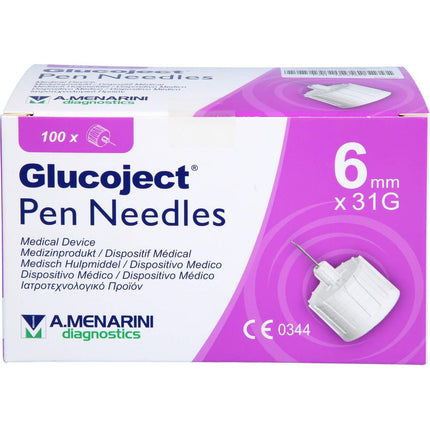 GLUCOJECT pen needles 31 Gx6 mm 0.25 mm 100 pcs