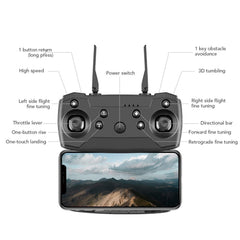 Foldable Drone with 4K HD Dual Camera for Adults, Altitude Hold, Headless Mode, Gravity Sensing, Camera Drones for Adults/Beginners, Gifts for Girls/Boys