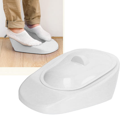 Sturdy Portable Plastic Bedpan, Bedpan for Bedridden Patients with Lid Handle for Pregnant Women (White)