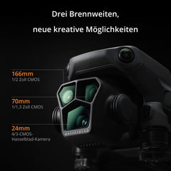 DJI Mavic 3 Pro Cine with DJI RC Pro (light-up starter screen), flagship drone with triple camera, Apple ProRes support for 3 cameras and 1 TB of storage, three Intelligent Flight Batteries and more