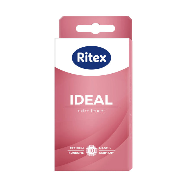 Ritex IDEAL condoms, extra moist, extra lubricant, 10 pieces, Made in Germany (1 pack)
