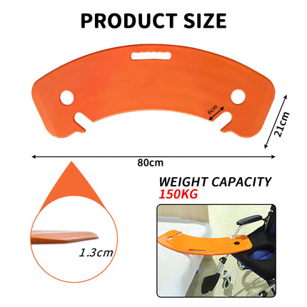 Transfer board, patient pusher for transfer, patient pusher up to 150 kg for transferring patients or handicaps from the wheelchair to the bed, to the toilet, to the bathtub