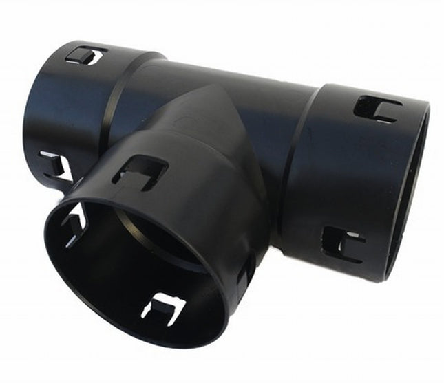 Scheiter KG - T-piece DN50 drainage accessories - Black - Polypropylene (PP) or comparable plastic material - Drainage T-piece - Drainage connector - Drainage fitting - 1 piece