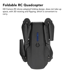 Drones with Camera for Adults, 4-Axis RC Drone, Foldable RC Quadcopter, Toy Gifts for Boys and Girls, Hovering with High Positioning, Dual Camera
