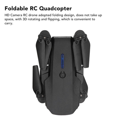 Drones with Camera for Adults, 4-Axis RC Drone, Foldable RC Quadcopter, Toy Gifts for Boys and Girls, Hovering with High Positioning, Dual Camera
