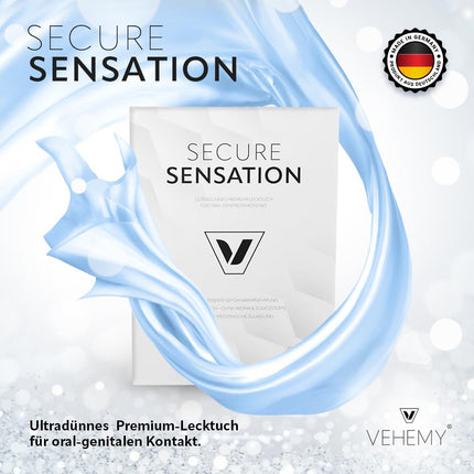 Vehemy Oral Dam 3-Pack, Latex-Free Oral Dam, Anti-Allergic Oral Dam, No Flavors or Toxic Materials, Lightweight for an Optimal Feel, for Your and His Safety