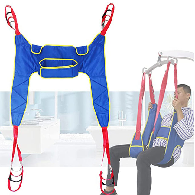 XYEJL Patient Lifter Lifting Belt Transfer Belt, Toileting Sling Patient Lifter with Waist Protection Belt and Split Leg Design, for Family, Hospital, Nursing Home, Load - 230 kg, A