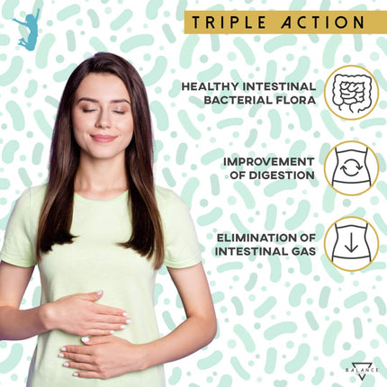 PROBION® | Probiotics for Colon Cleansing | Probiotic Capsules | 40 Billion CFU | Lactobacillus, Bifidobacterium + Enzi-Mix + Vitamins + Bamboo and Chamomile to Eliminate Intestinal Gas | 30 Sustained-Release Capsules