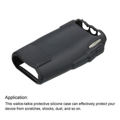 PATIKIL 2 Pack Two-Way Radio Holder Silicone Walkie Talkie Protective Covers Rubber Soft Case Black for PT-UV82 Radios