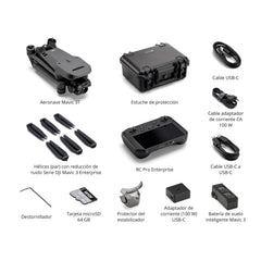 DJI Mavic 3T Worry-Free Basic Combo - Camera drone with 640×512 thermal imaging camera, 1/2″ CMOS wide-angle camera, 56x hybrid zoom, 39 min flight time, centimeter-precise positioning, C2