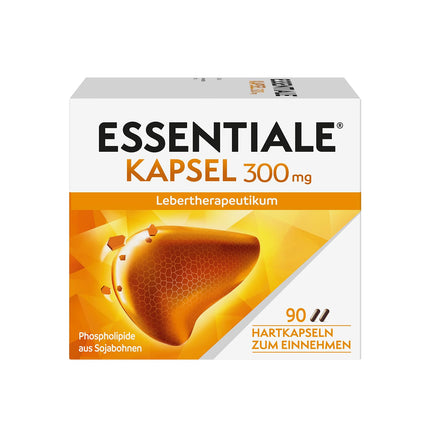 ESSENTIALE® Capsules 300 mg for liver diseases | 90 capsules | herbal medicinal product | for the improvement of symptoms of liver damage caused by poor diet or liver-damaging substances