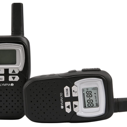 Olympia PMR 1208 Walkie Talkie Radio Black Handheld Radios up to 8 Km Range