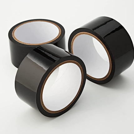 Love69Toys Ouch! - Bondage Tape 20m long - 5cm wide 3PC Static-Free Design Tape, Versatile Bondage SM Tape for Sexual Sex Play Couples Women Men (Black)