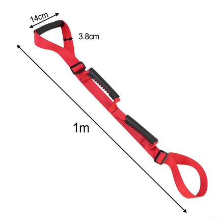 Rehabilitation leg lifting straps with stable design for easy mobility aid