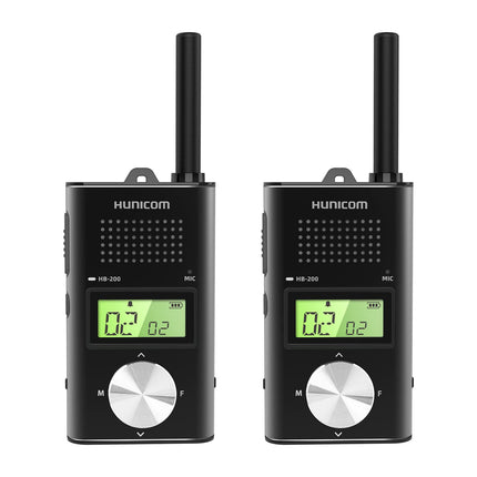 Rechargeable Walkie Talkies for Adults, Metal Housing Premium Long Range 2 Way Radio - PMR Walkie Talky with 1000 mAh Battery VOX Back Clip