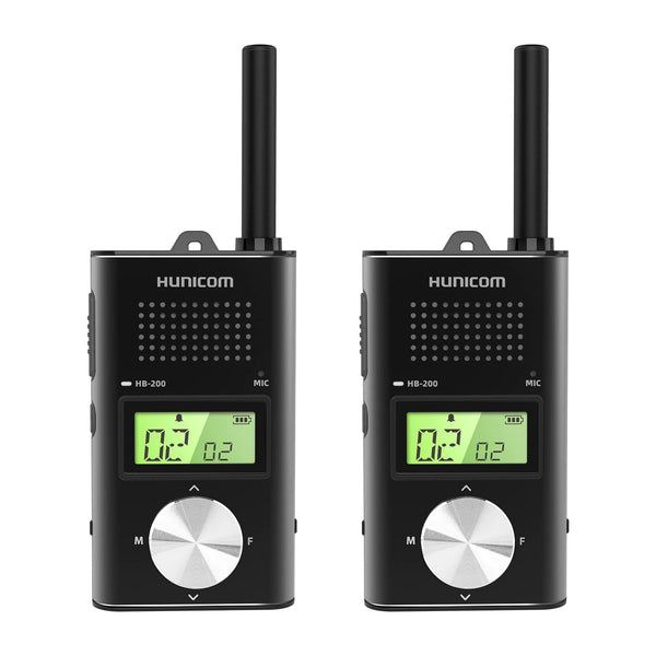 Rechargeable Walkie Talkies for Adults, Metal Housing Premium Long Range 2 Way Radio - PMR Walkie Talky with 1000 mAh Battery VOX Back Clip