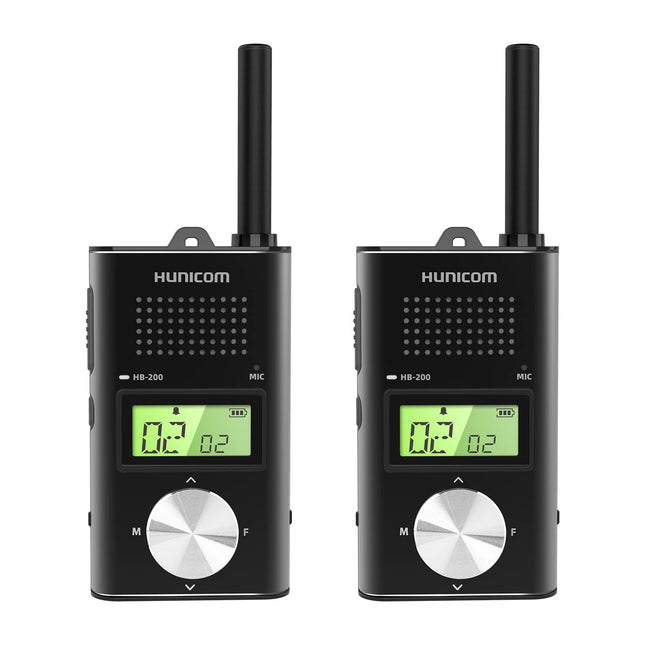 Rechargeable Walkie Talkies for Adults, Metal Housing Premium Long Range 2 Way Radio - PMR Walkie Talky with 1000 mAh Battery VOX Back Clip
