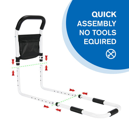 kajkey bed riser - bed riser - stable handle to support getting out of bed, bed entry aid - easy help when getting in and out of bed