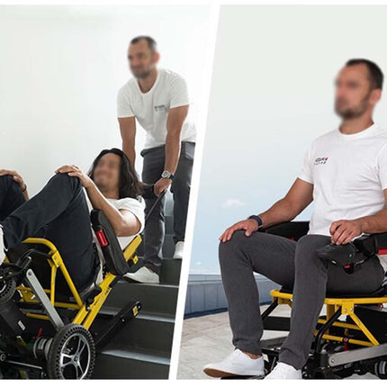 XZLZMYP Folding Wheelchair Stairlift For Disabled Elderly People Portable Electric Stair Chair Wheelchair Evacuation Stairlift Chair Stair Climber,A