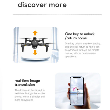 Drone with Camera, Foldable HD FPV Drones with 8K Dual Camera for Kids and Adults, RC Quadcopter, WiFi FPV Live Video Support, 800 M WiFi HD Transmission,