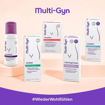 Multi-Gyn FemiWash for daily intimate care for women to maintain a healthy intimate area – Intimate Wash Lotion for Women – Soap-free microfoam intimate wash lotion for women – approx. 100 applications - 100 ml