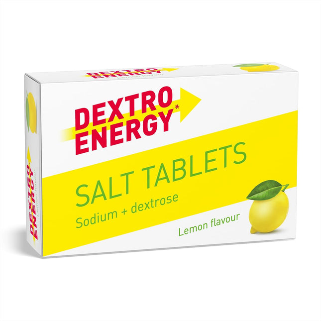 DEXTRO ENERGY SALT TABLETS LEMON + SODIUM - 54g, 30 tablets - Dextro sugar tablets for fast carbohydrate energy supply, supplement during workouts