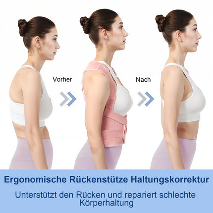 Back Support, Posture Corrector for Men and Women, Adjustable Back Support Belt, Back Stretcher for Relief of Back Pain and Kyphosis, Waist L (41"-49")