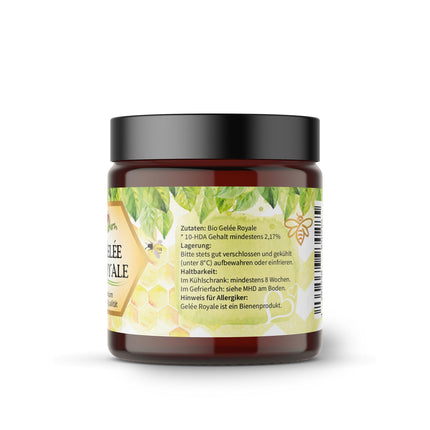 Organic Royal Jelly | Fresh jelly in premium beekeeper quality | NO additives | Naturherz Original (50 g)