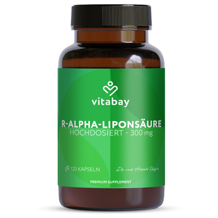 Vitabay R-Alpha Lipoic Acid 300mg - 120 Capsules High Dose and Vegan - Alpha Lipoic Acid with High Bioavailability, Laboratory Tested &amp; Made from High-Quality Raw Materials