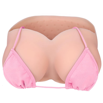 Vnmcry Silicone Breast Forms Realistic Crossdresser V-Neck Silicone Boobs Cotton Filled Strapless False Breast Forms for Transgender Breast Prosthesis (Light Skin - B Cup Size S)