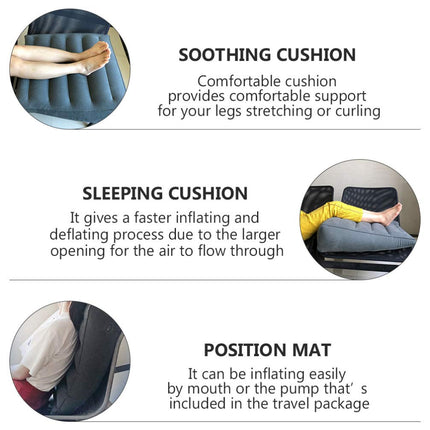 Healifty Inflatable Wedge Pillow, Triangular Portable Bed Wedge Leg Support Pillow for Post Surgery Pain Relief, Ankle Injury, Sleeping, Travel