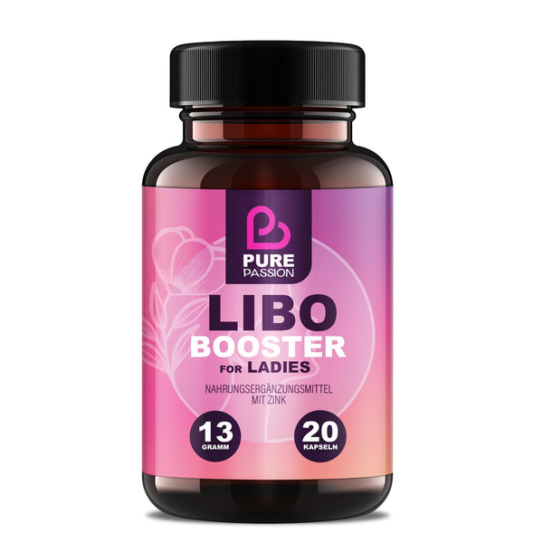 Pure Passion® Libo Booster Woman - Instant effect - Capsules for women - High dose with maca, zinc, and L-arginine - No artificial additives - For a balanced and conscious lifestyle