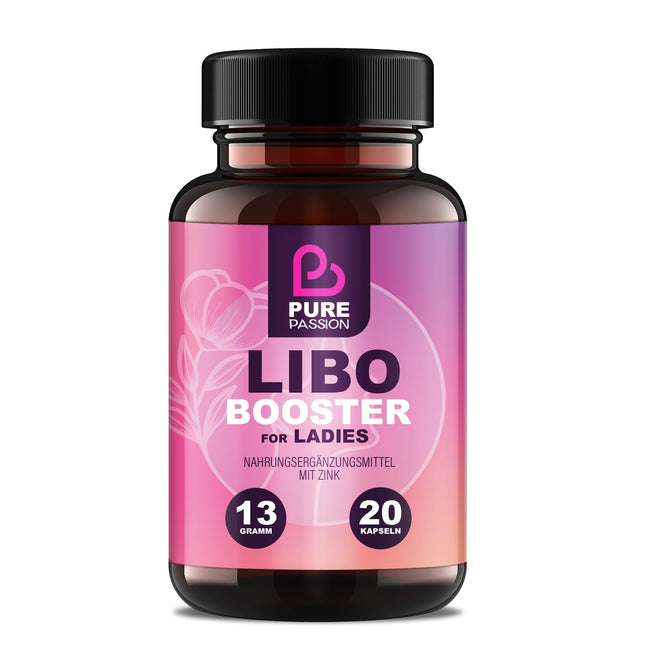 Pure Passion® Libo Booster Woman - Instant effect - Capsules for women - High dose with maca, zinc, and L-arginine - No artificial additives - For a balanced and conscious lifestyle