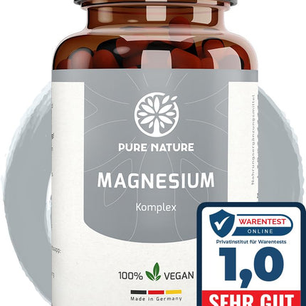 Magnesium Complex high-dose 400 mg 7-in-1 capsules with 7 organic forms | 180 capsules | Highest bioavailability | Made in Germany | NO additives