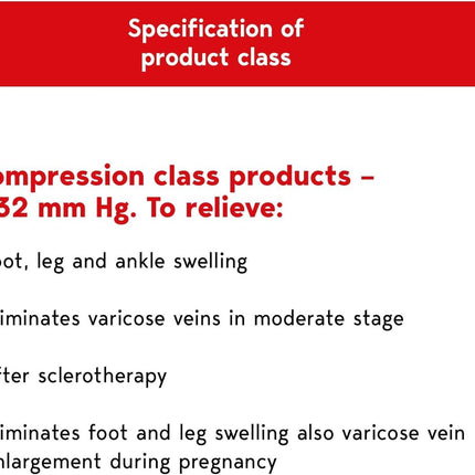 Lauma Medical, 23-32 mmHg Class 2 Compression Tights with Closed Toe, Varicose Veins, Frequent Leg Swelling, Calf and Foot Pain (Short, S-Size, Black)