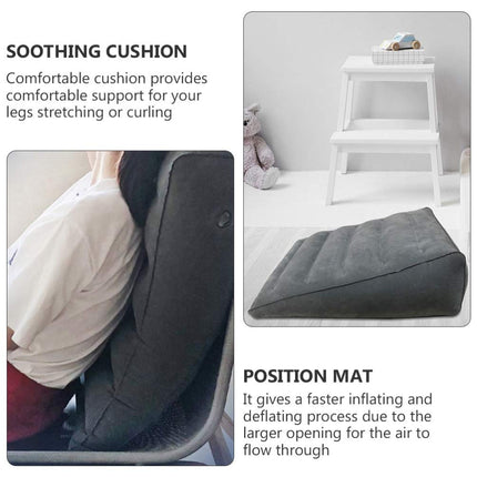 Healifty Inflatable Wedge Pillow, Triangular Portable Bed Wedge Leg Support Pillow for Post Surgery Pain Relief, Ankle Injury, Sleeping, Travel