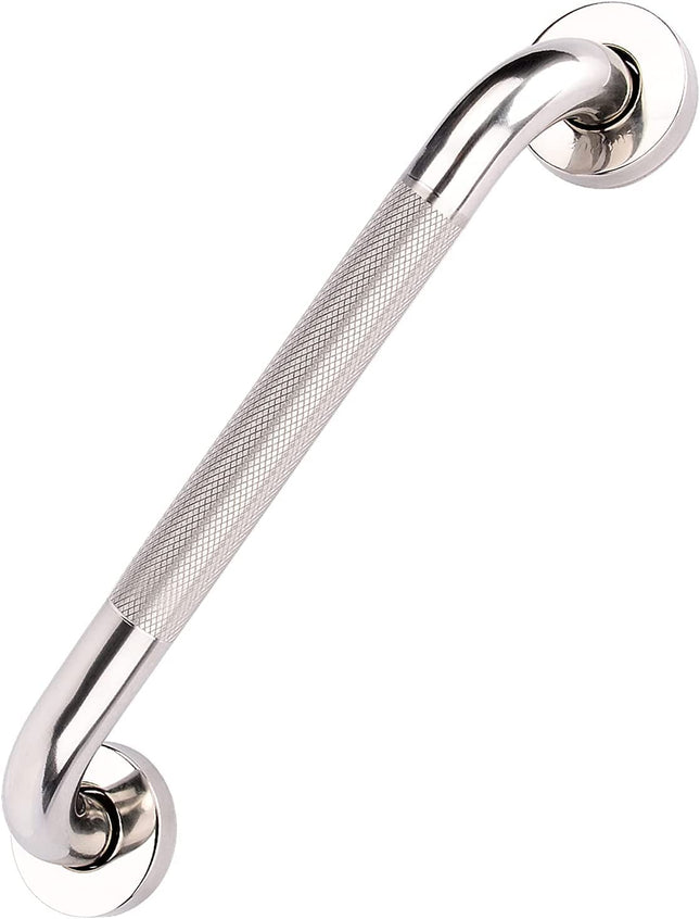 supregear Grab Bar Bathroom, 304 Stainless Steel Bathroom Grab Bar, Non-Slip Bathroom Handle Safety Handle Indoor/Outdoor Auxiliary Handle for Kitchen Bedroom Bathtub, Shower and Steps, 30 cm