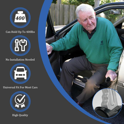 URAQT mobility aid for car, car door handle for elderly people car handle, door handle for seniors entry aid exit aid grab handle assistant support handle, car cane supports all doors