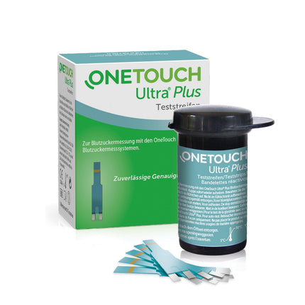 OneTouch Ultra® Plus blood glucose test strips I 50 strips I 1 pack I for blood glucose measurement in diabetes (sugar disease)