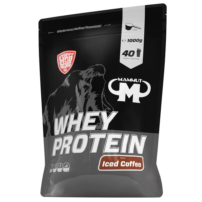Mammut Nutrition Whey Protein, Iced Coffee with real coffee, whey, protein, protein shake, 1000 g