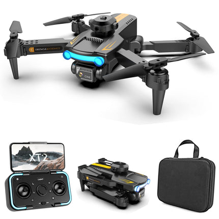 Goolsky LSRC XT2 Drone, Drone with 4k Camera, WiFi Optical Flow Positioning, 2.4GHz Obstacle Detection, Quadcopter Drone for Beginners, Black