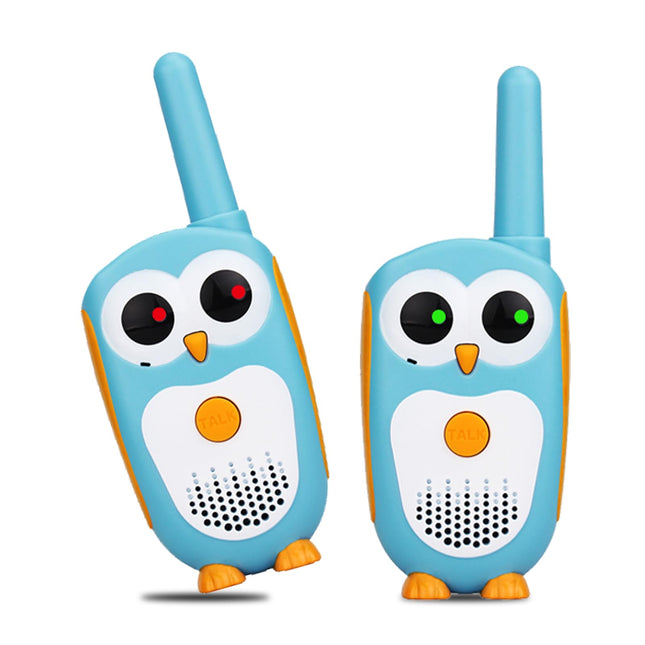 Retevis RT30 Walkie Talkie for Kids, Cartoon Owl Walkie Talkie for Kids Ages 8 and Up, Gifts for Kids, Camping Family Game (Blue, 2 PCS)