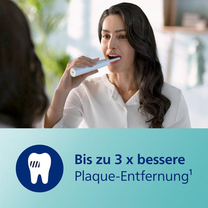 Philips Sonicare 3100 electric toothbrush, sonic toothbrush, pressure control and timer, white, two-pack, model HX3675/13